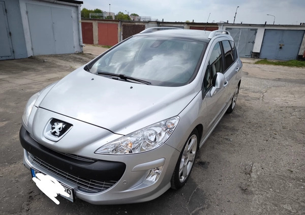 Peugeot 308 cena 13900 przebieg: 234000, rok produkcji 2008 z Konin małe 352